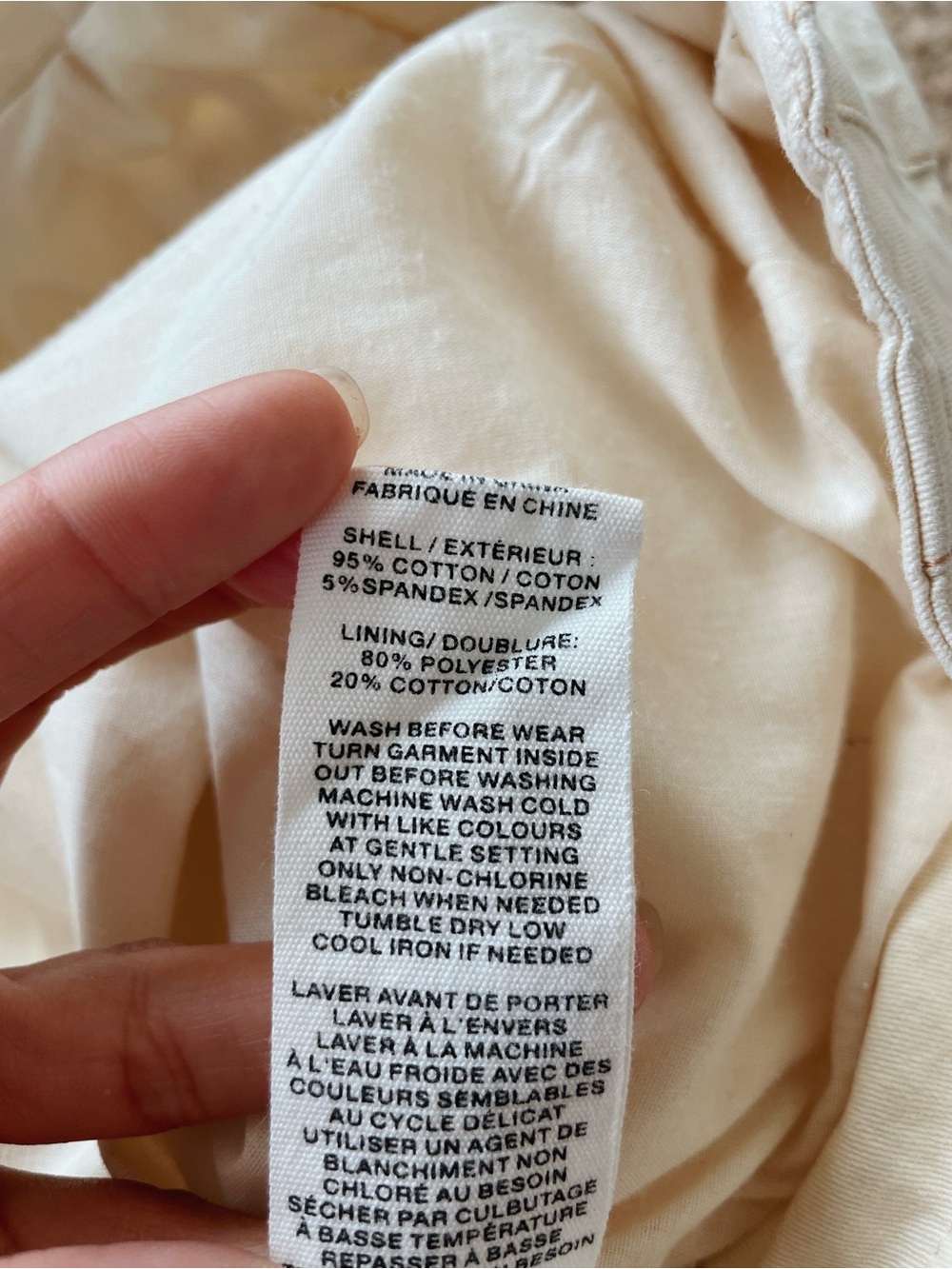 Avec Les Filles Cream Button-Front Cotton Vest Size L - Picture 6 of 6